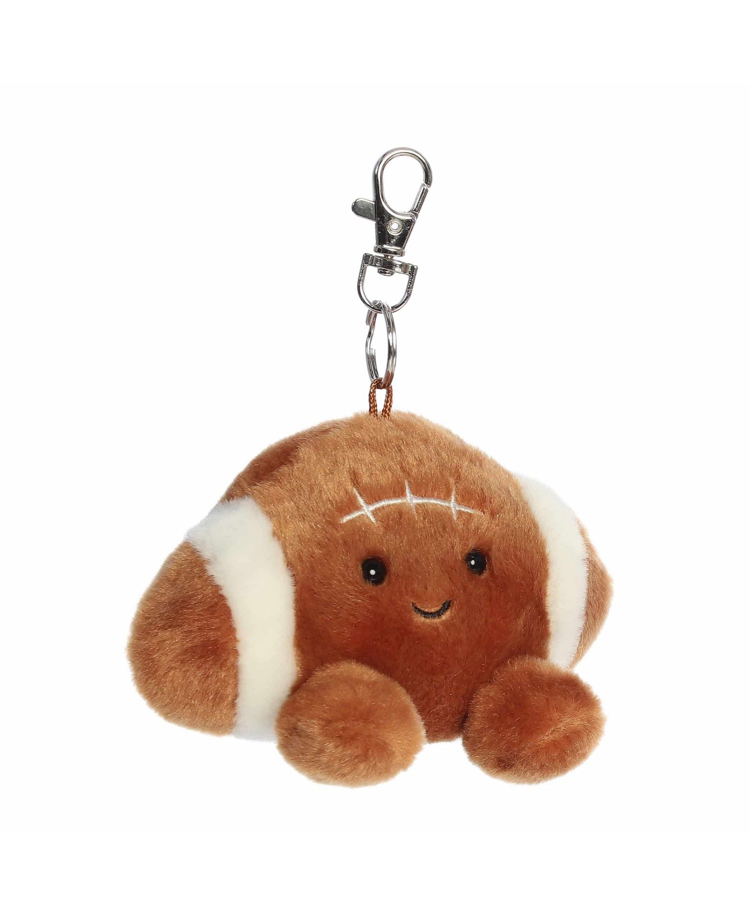Mini Tackle Football Palm Pals Adorable Clip-On Brown 5