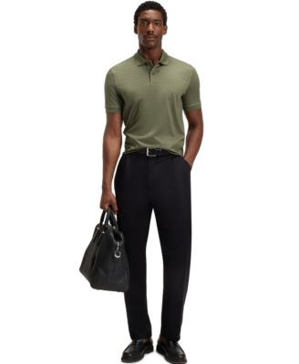 Men's Mercerized-Cotton Monogram Polo Shirt