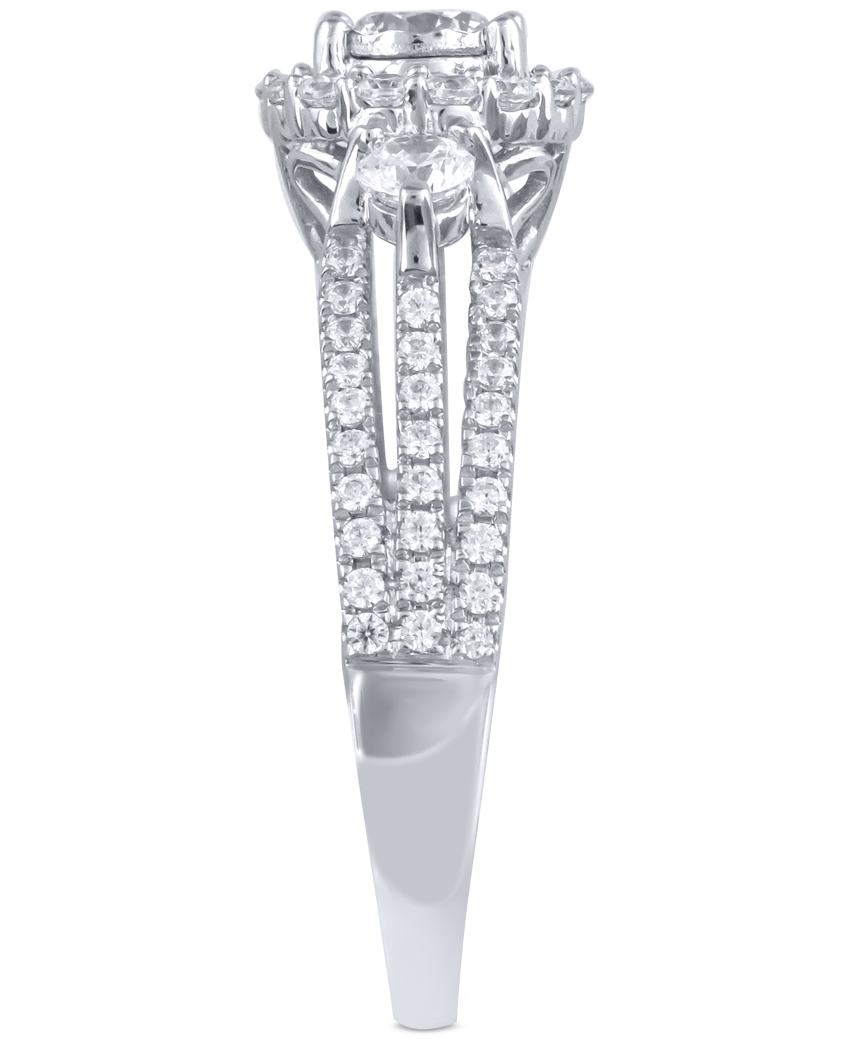 Macy's Diamond Engagement Ring (1 Ct. T.w.) In 14k White Gold In Gold