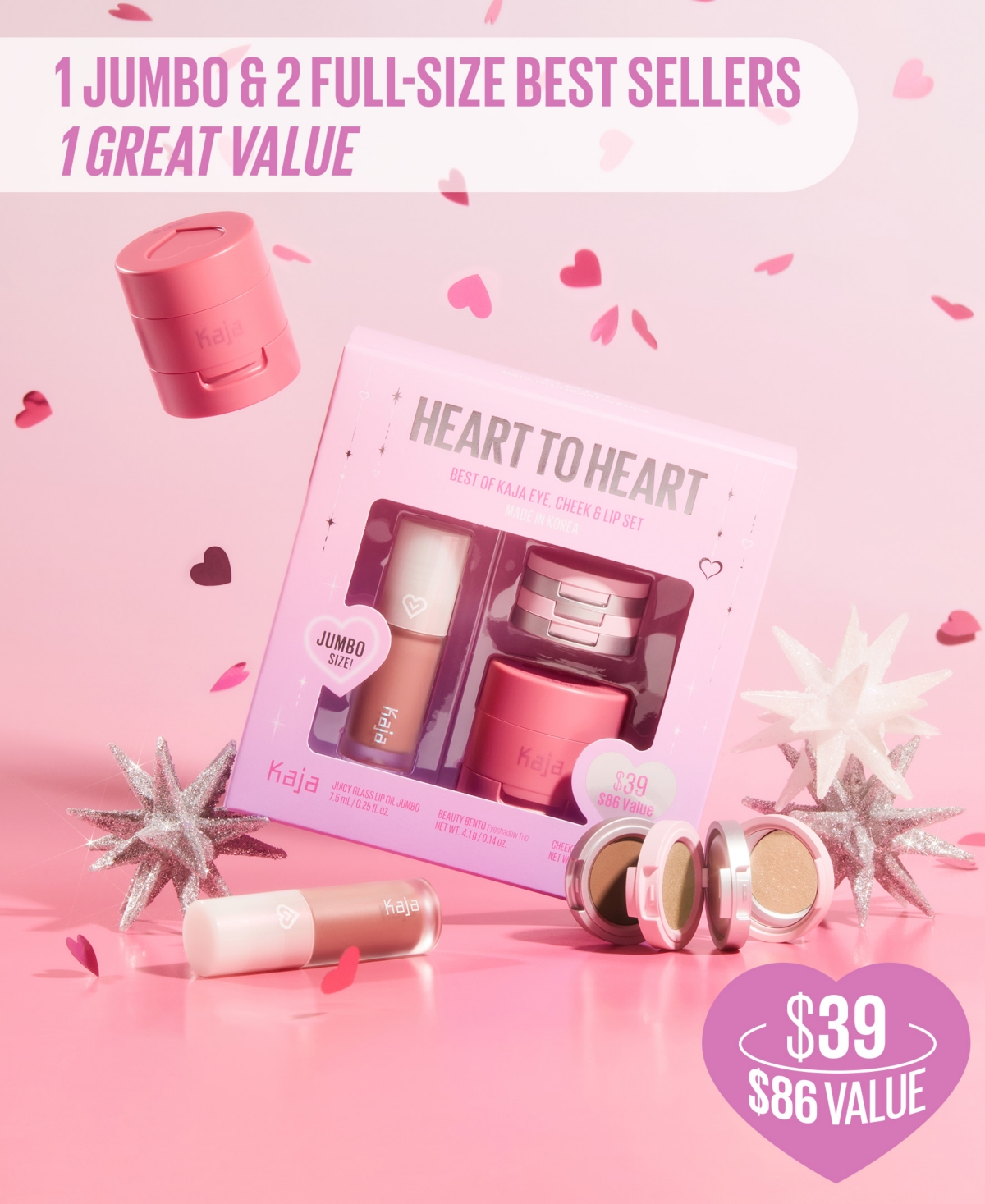 Kaja 3-pc. Heart To Heart Best Of  Eye, Cheek & Lip Set In Transparent