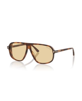 Tom Ford - Wipe clean Acetate Imported Frame Shape: Pilot Frame Material: Acetate  Gender: Male Eye/Bridge/Temple Width: 61/12/140  Best for Face Shape: Heart  Case or microfiber pouch included