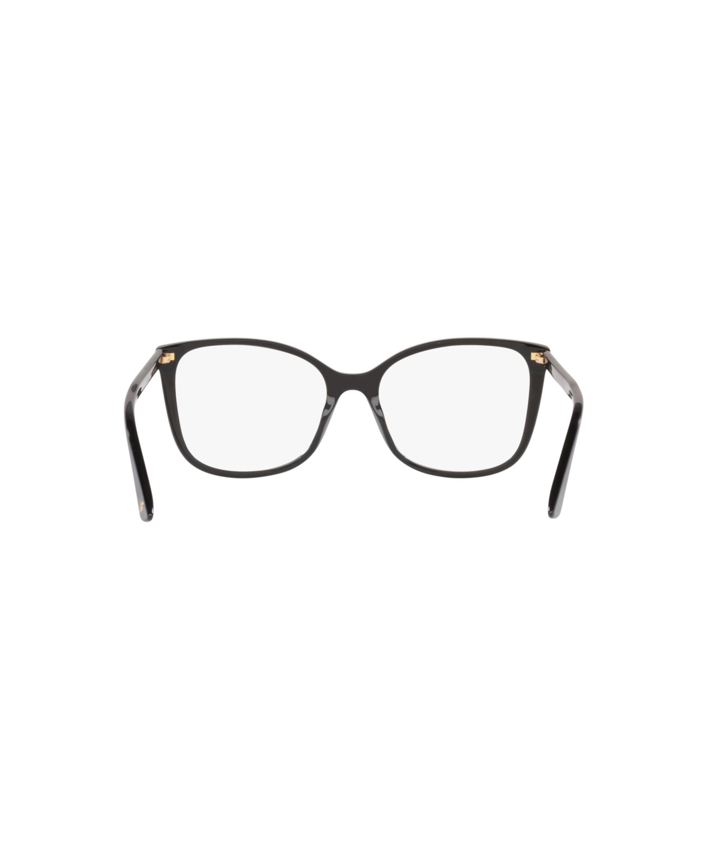 Женские очки Gucci Woman Round Plastic GG0026O Eyeglasses, цвет: Чёрный — фото 2