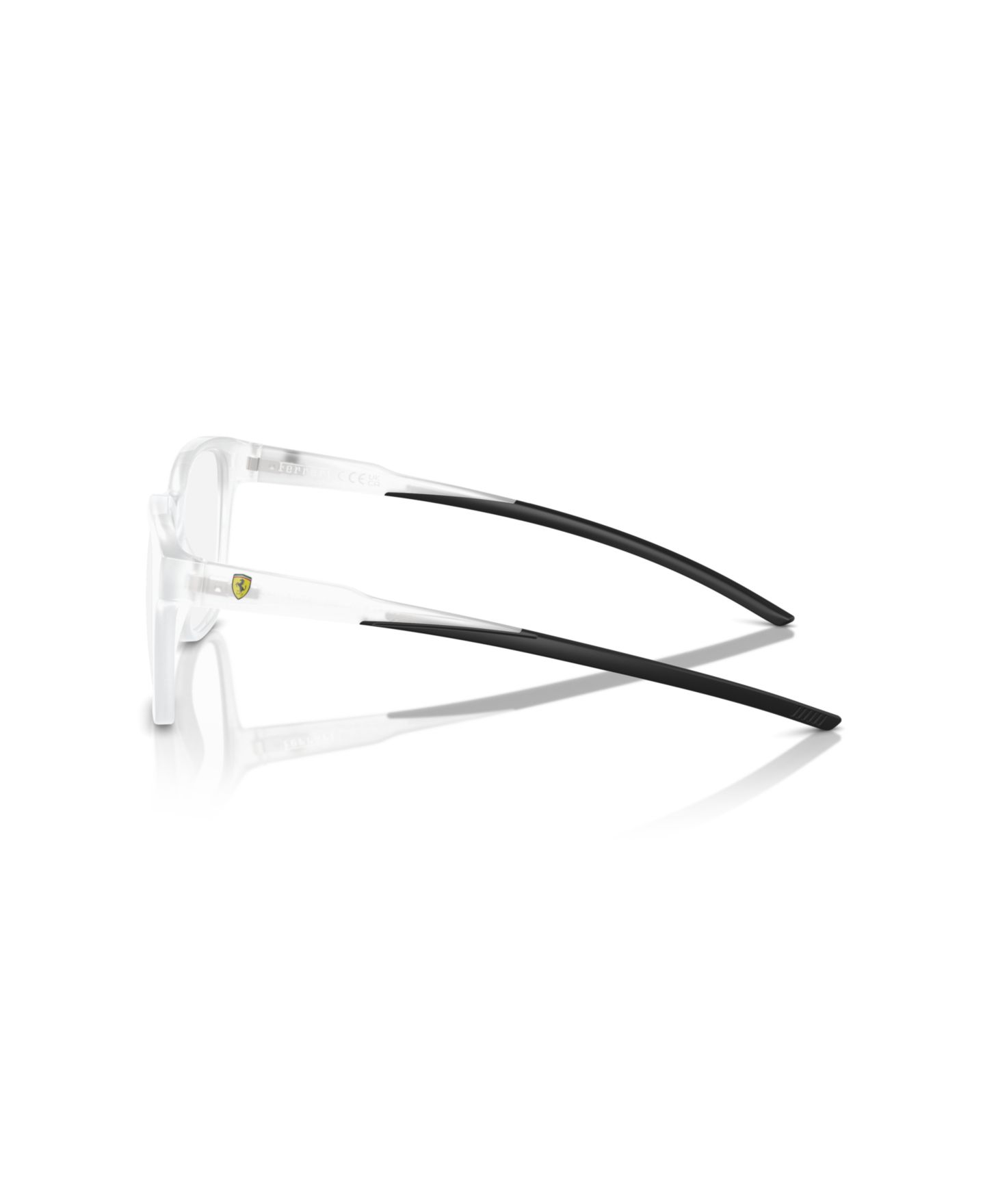 Мужские очки Scuderia Ferrari Man Square Plastic FZ8006 Eyeglasses, цвет: Прозрачный серый — фото 3