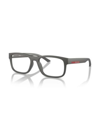 Man Rectangle Plastic PS 04QV Eyeglasses