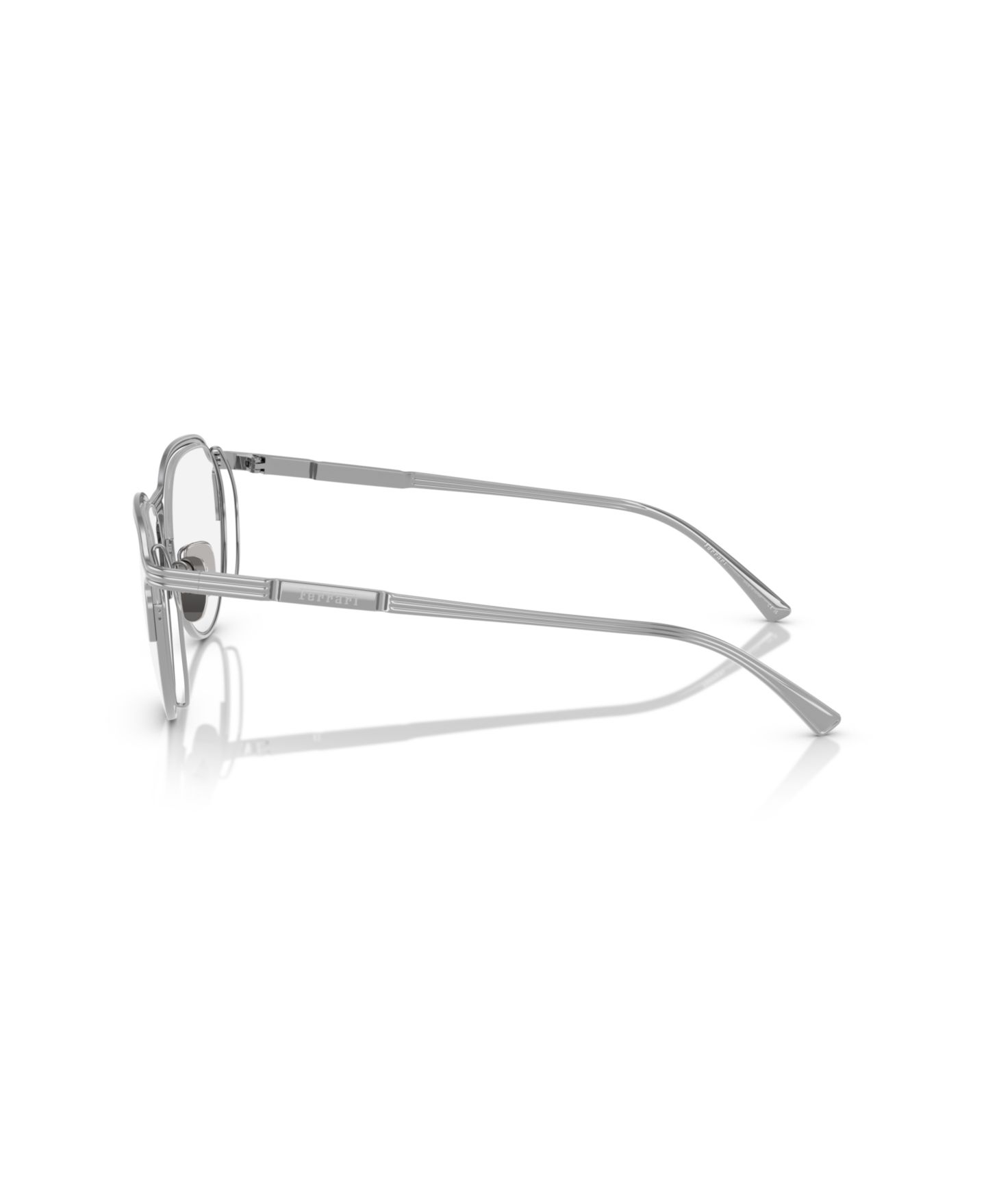Очки Scuderia Ferrari Ferrari Unisex Oval Titanium FH3004T Eyeglasses, цвет: Серебряный — фото 4