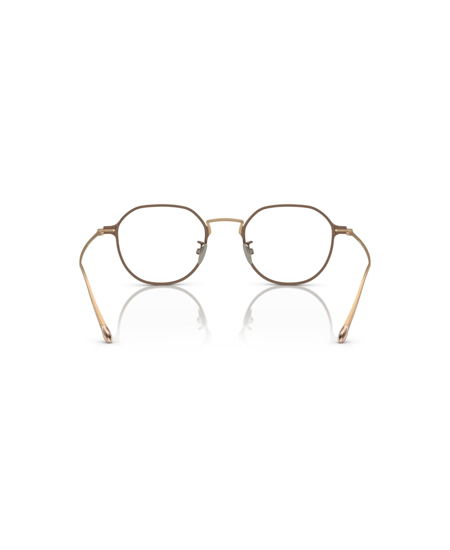Мужские очки Giorgio Armani Man Panthos Titanium AR6138TM Eyeglasses, цвет: Матовый коричневый — фото 4