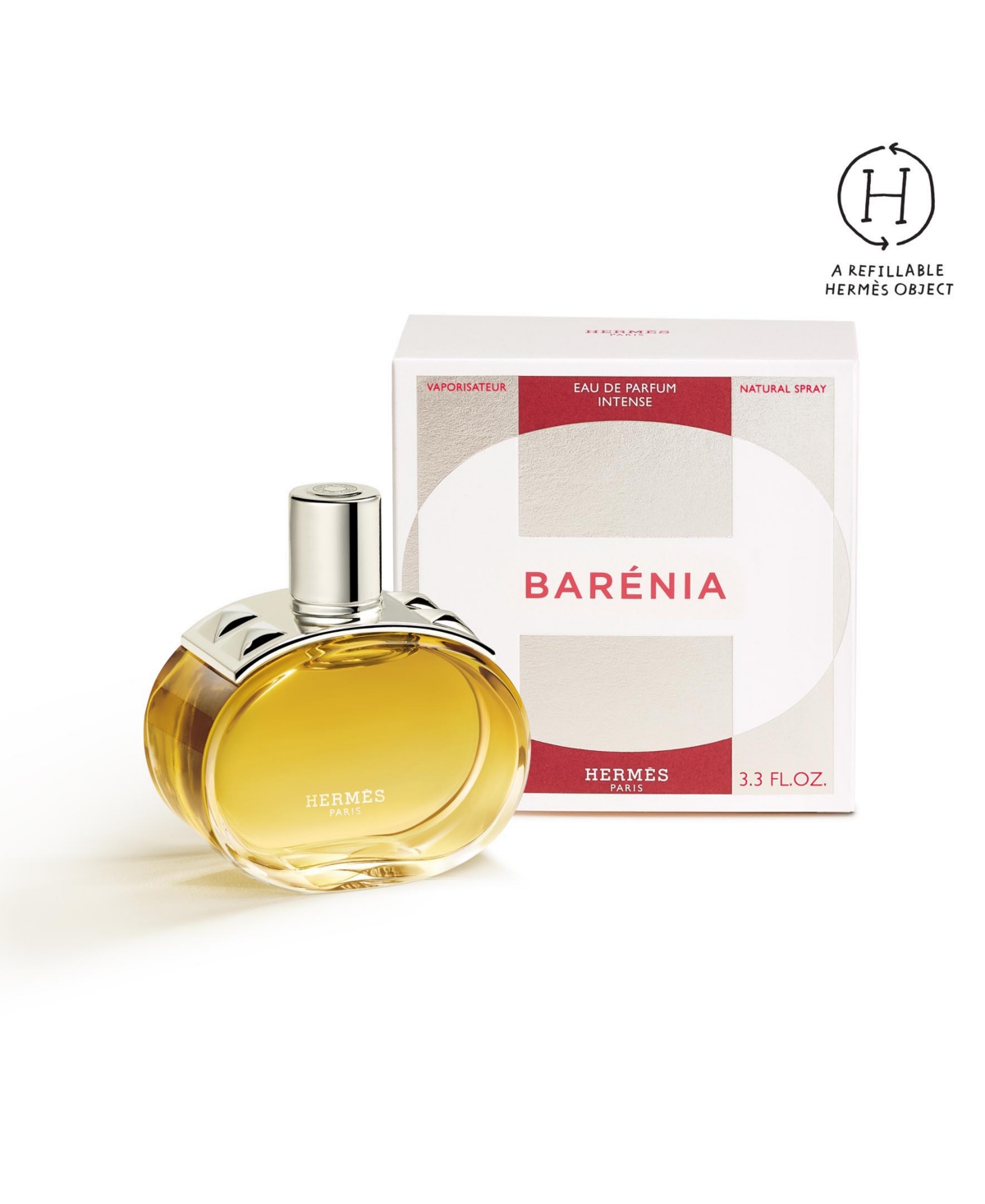 Hermes Barenia Eau De Parfum Intense, 3.3 Oz. In Transparent