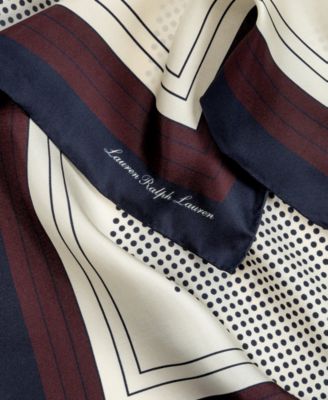 Fall Dot Silk Square Scarf