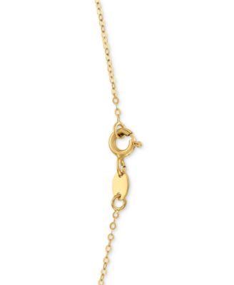 Circle 18" Pendant Necklace in 10k Yellow Gold