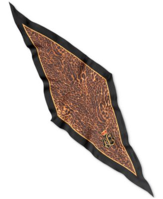 Lauren Ralph Lauren - Animal-Print Small Diamond Silk Scarf