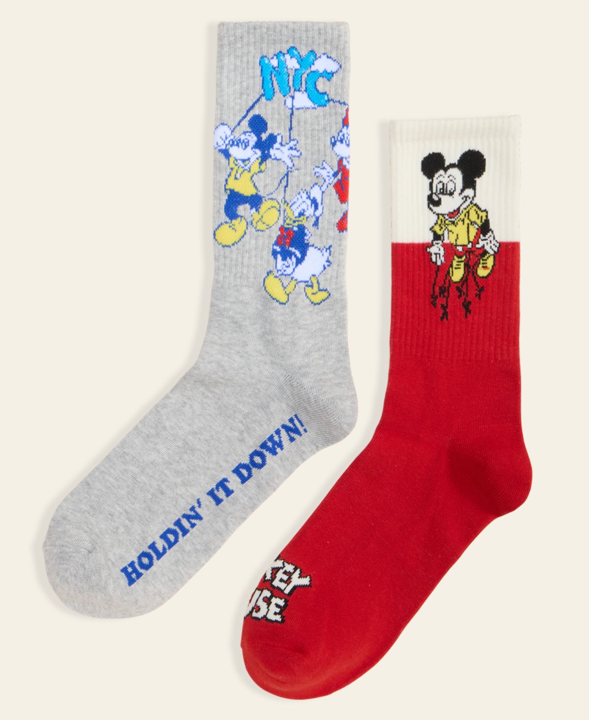 Мужской подарочный набор из 2 пар носков Mickey Mouse & Friends Parade Balloon, эксклюзивный от Macy's