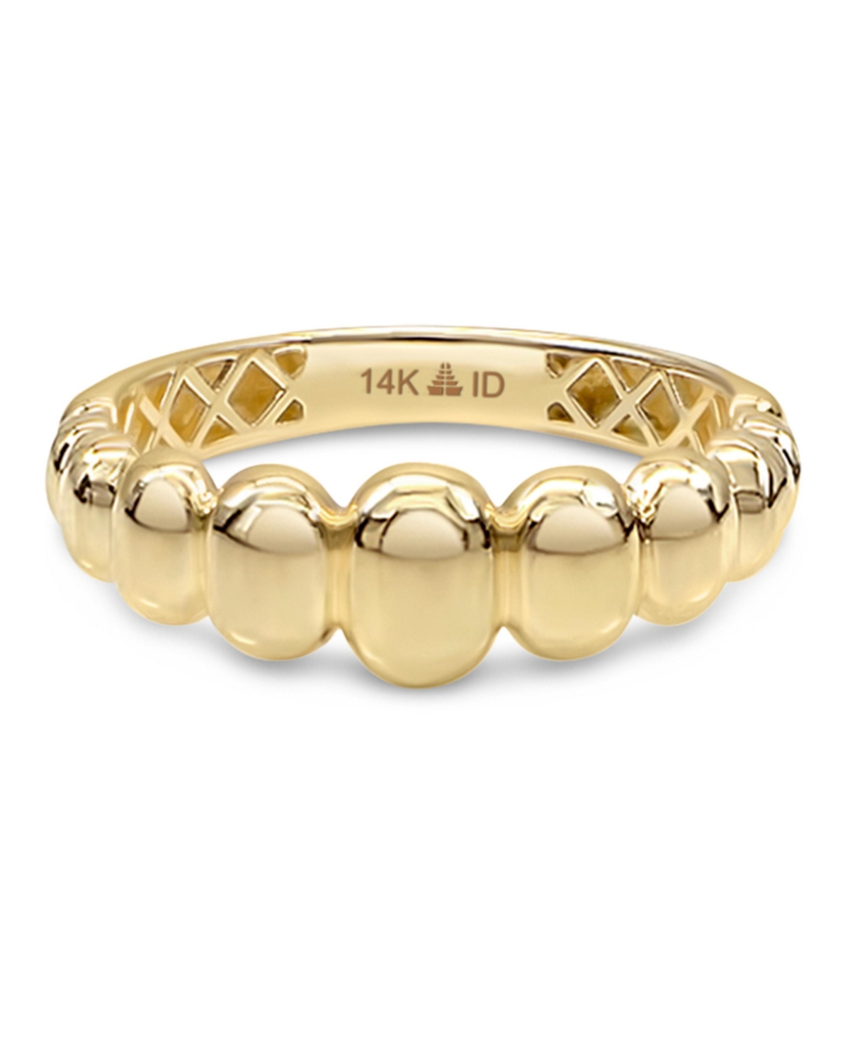 Dome Puffy Ring in 14K Gold, Size 8, approx. 3.0 grams - Gold