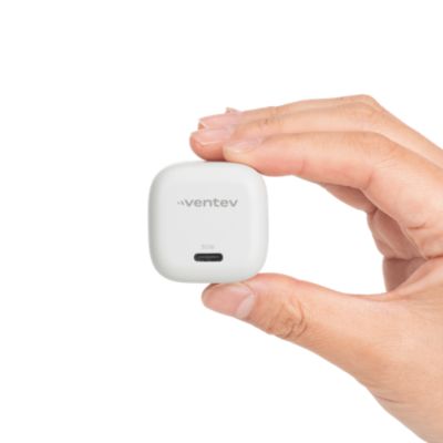 Ventev 30W ULTRAFAST USB-C Mini GaN Wall Charger and USB-C to USB-C Cable
