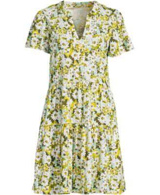 Women's Cotton Jersey Tiered Mini Dress