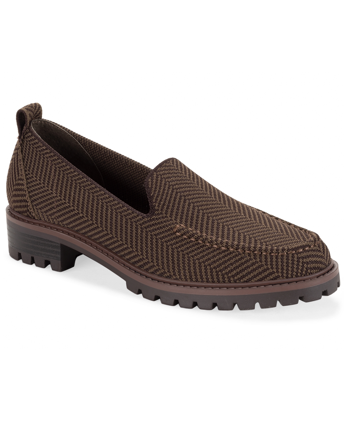 Style & Co Women's Wyattt Lug Sole Loafers, Macy's Exclusive In Brown