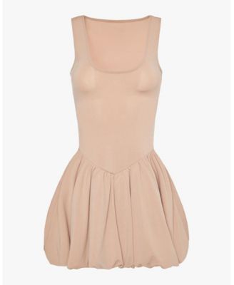 Women's Deep V Waist Bubble Dress