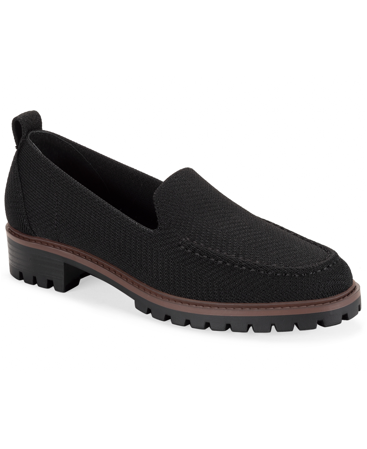Style & Co Women's Wyattt Lug Sole Loafers, Macy's Exclusive In Black