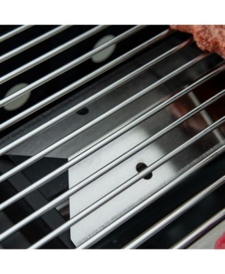 3 Burner Gas Grill w/ Wheels, Storage Shelves, Thermometer,