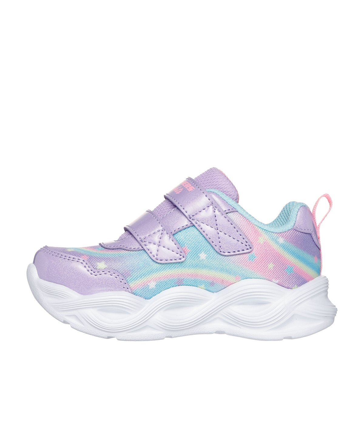 Skechers Toddler Girls S Lights: Twisty Glow Light-up Fastening Strap Casual Sneakers From Finish Line In Purple