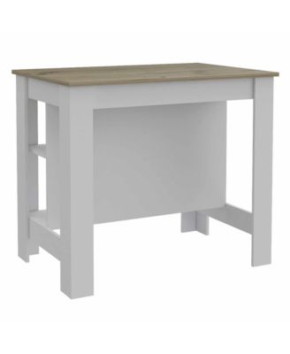 Modern Kitchen Island with Storage Shelves and Drawer for Meal Prep and Organization