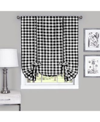 Buffalo Check Gingham Custom Window Curtain Treatments