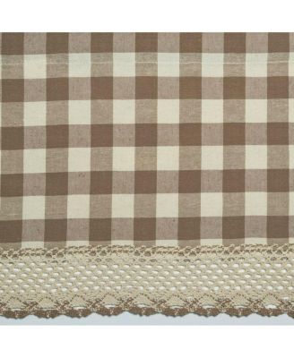 Buffalo Check Gingham Custom Window Curtain Treatments