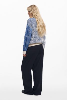 Women's Two-tone knit cardigan