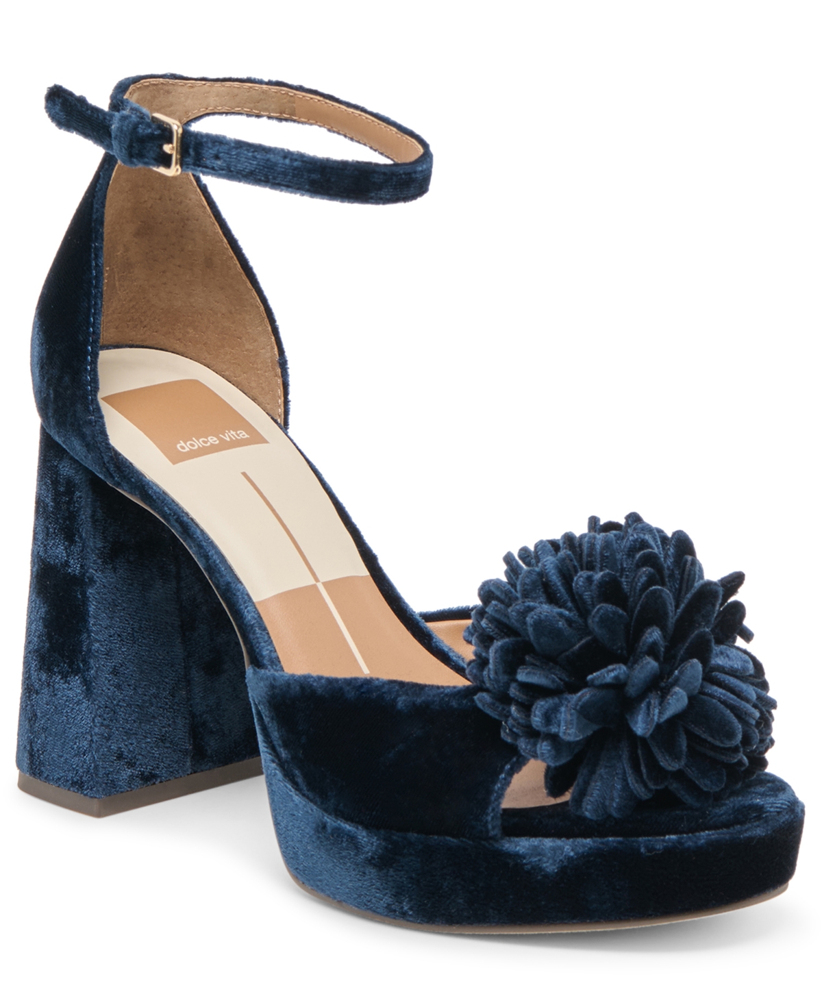 Dolce Vita Women's Perel Flower Two-piece Platform High-heel Dress Sandals
