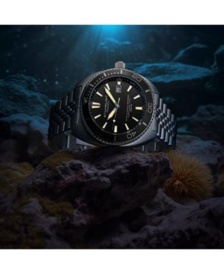 1008 Men s Automatic Watch Swiss Movement Tonneau Stainless Steel Case Black Dial Bezel Jubilee Bracelet 200M Water Resistant Date Window