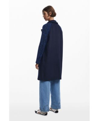 Women's Combined wool coat