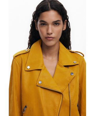 Women's Faux leather biker jacket