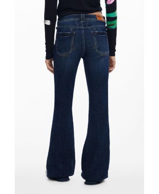 Women's Washed flared jeans