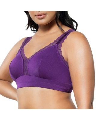 Women's Dalis Wire-Free Bralette, Pearl White, 30J