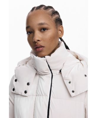 Women's Long padded coat with belt