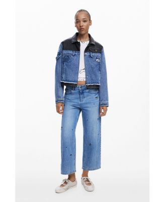 Women's Mickey culotte jeans