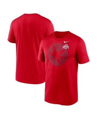 Nike - Men's Scarlet Ohio State Buckeyes Campus Shadow Legend Performance T-Shirt