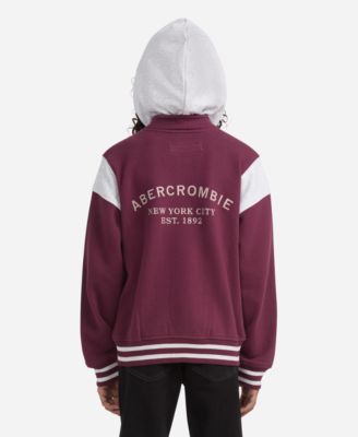 Boys Fleece Hooded Bomber Jacket