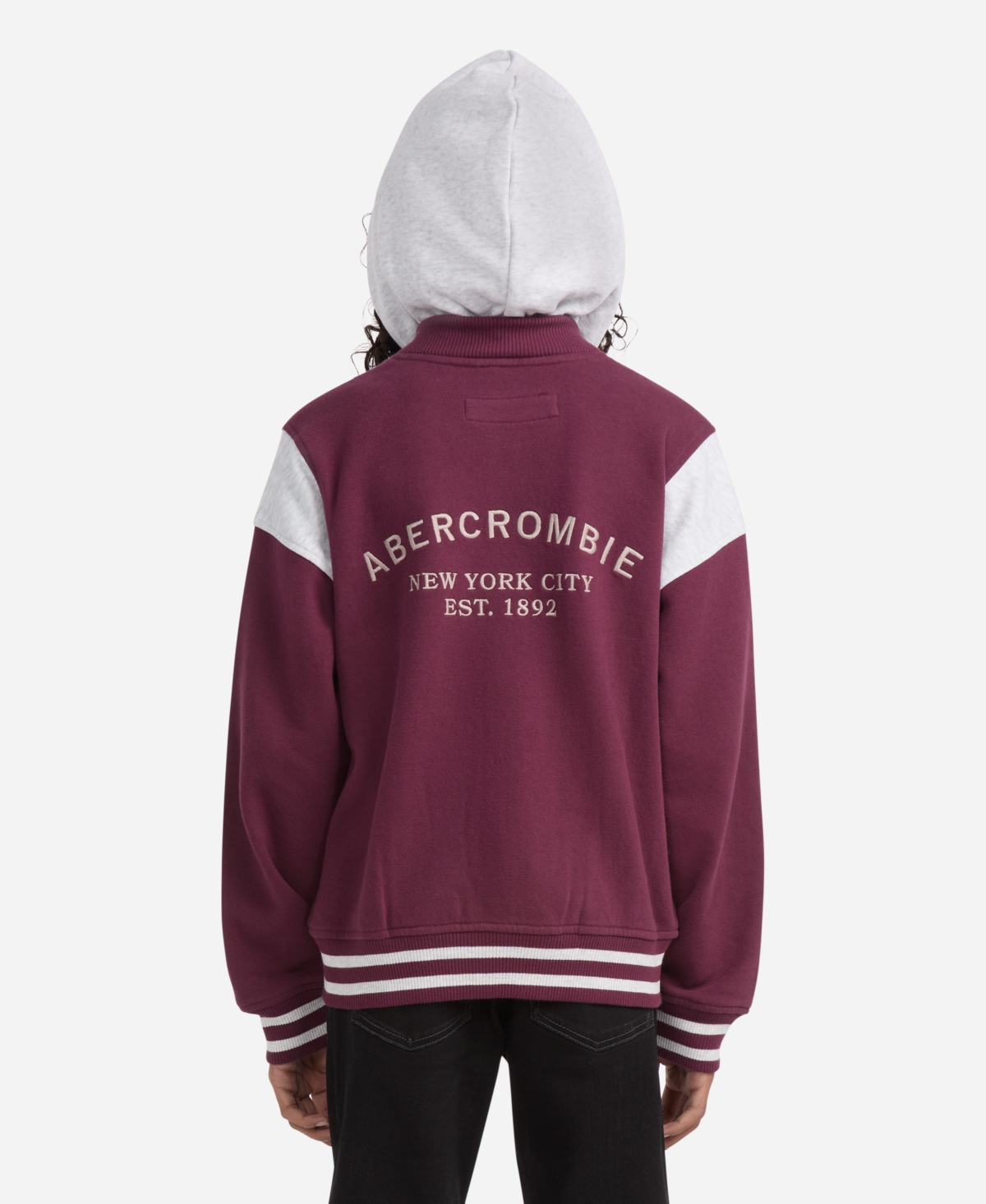 abercrombie kids Boys Fleece Hooded Bomber Jacket