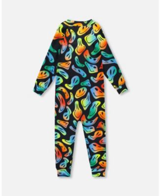 Toddler Boys One-Piece Thermal Underwear Smiley Face Toddler|Child