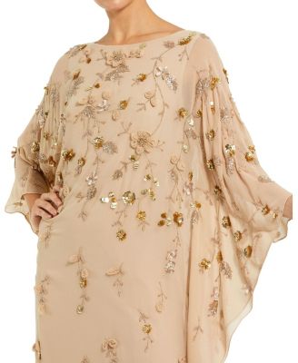 Women's Floral Embellished Trapeze Dress