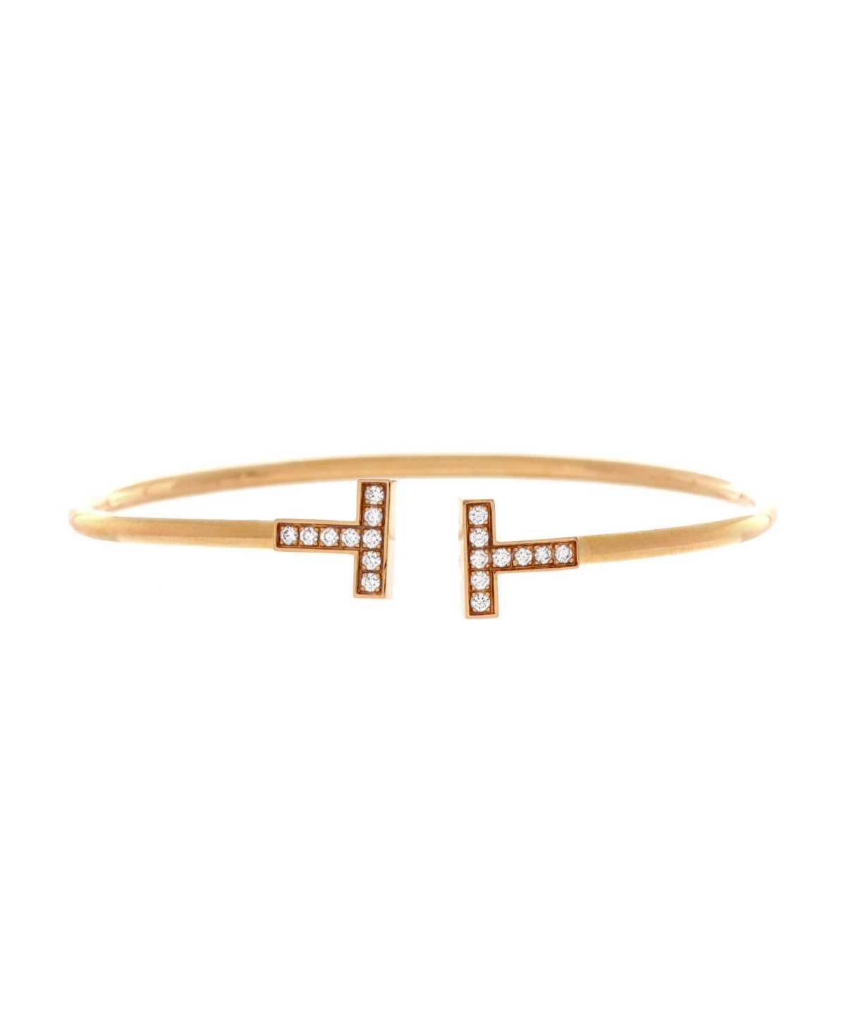 Pre-Owned Tiffany & Co. T Wire Bracelet - 18k yellow gold