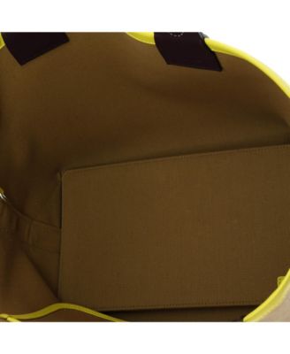 Pre-Owned Hermes 25 Sac Steeple Tote Toile with Leather