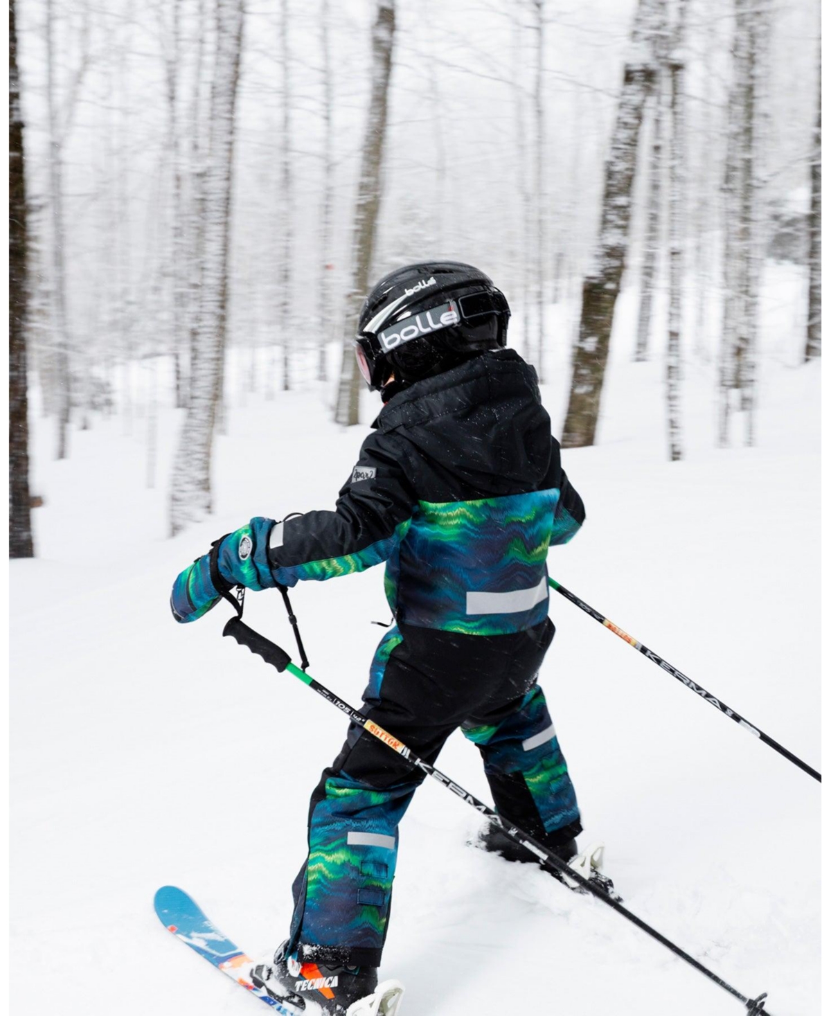 Deux par Boy One-Piece Teknik Snowsuit Aurora Borealis