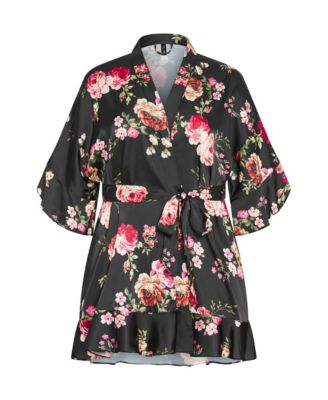 Plus Size Arcadia Short Kimono