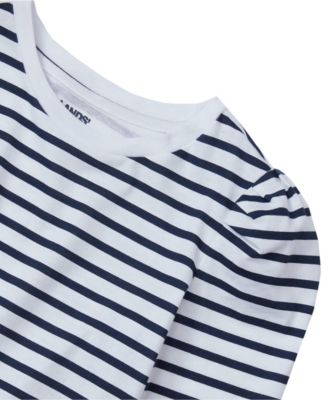 Girls Long Sleeve Graphic Tee With Puff Shoulder