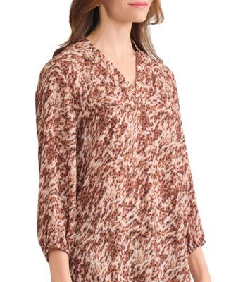 Women's V-Neck Pull On Tunic Top
