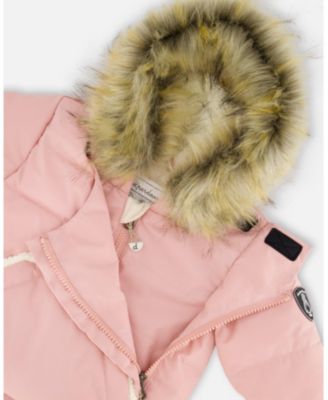 Baby Girl One-Piece Baby Snug Snowsuit Designed for Car Seat Pink - Baby|Toddler