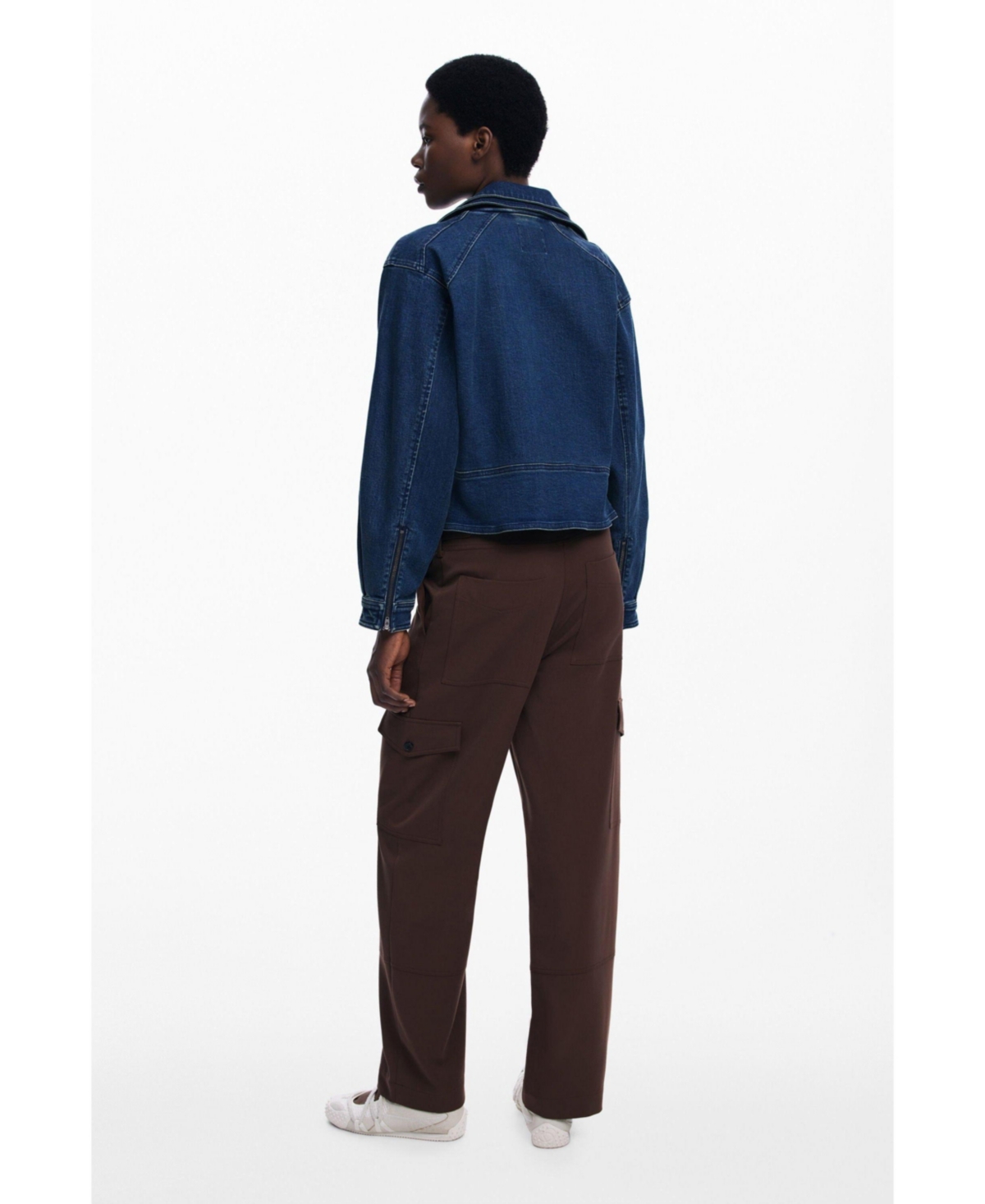 Desigual Women's Tailor Cargo Pants In Brown