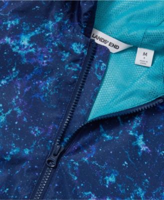 Girls Waterproof Hooded Packable Rain Jacket