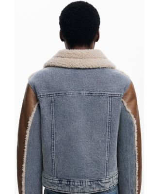Women's Combined shearling jacket